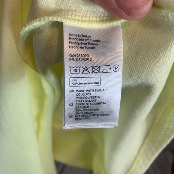 DIVIDED H&M : pale yellow body con dress size 2 - Picture 8 of 8